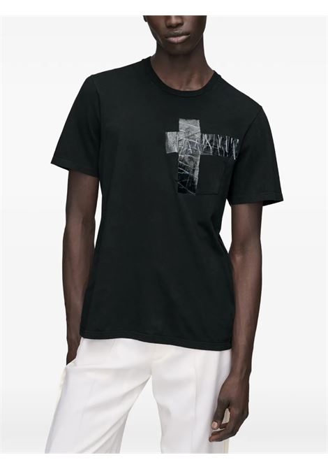 t-shirt taped uomo nera MAISON MARGIELA | S67GC0048 S24575860